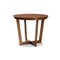 Wholesale Interiors Baxton Studio Alayna Modern and Contemporary Walnut Brown Finished 35-Inch-Wide Round Wood Dining Table